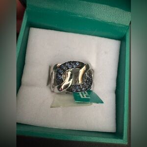 NIB EFFY Sapphire & Sterling Silver Ring